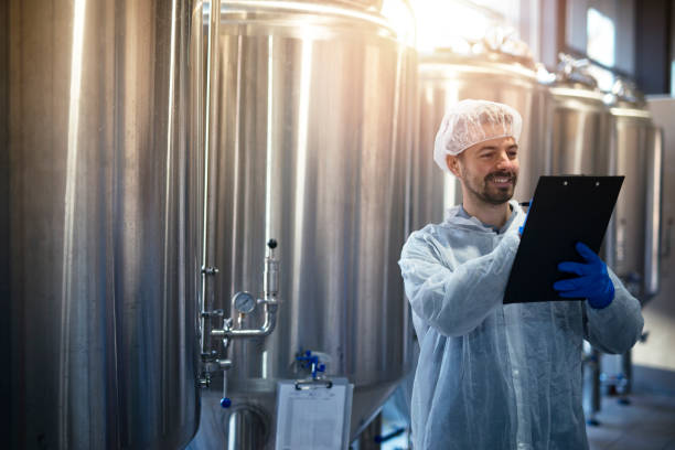 istock Technologist at production line. Industry concept. 1177918737