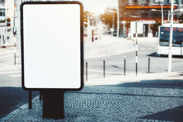 istock Blank street poster template 1177919013