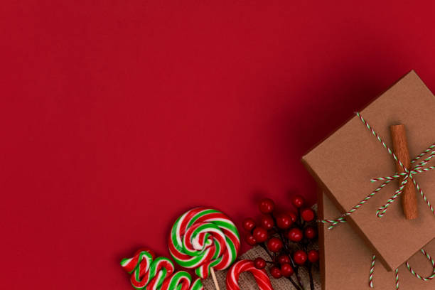 istock Christmas gift boxes background christmas decoration - stok Image 1177920164