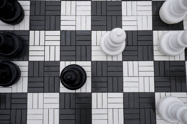 istock Giant chess game. into the park 1177925591
