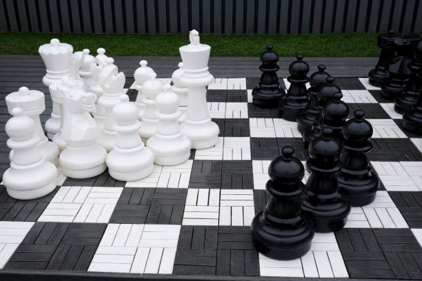 istock Giant chess game. into the park 1177926145