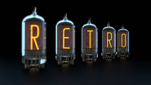 istock abs background Vacuum tube retro 1177930026