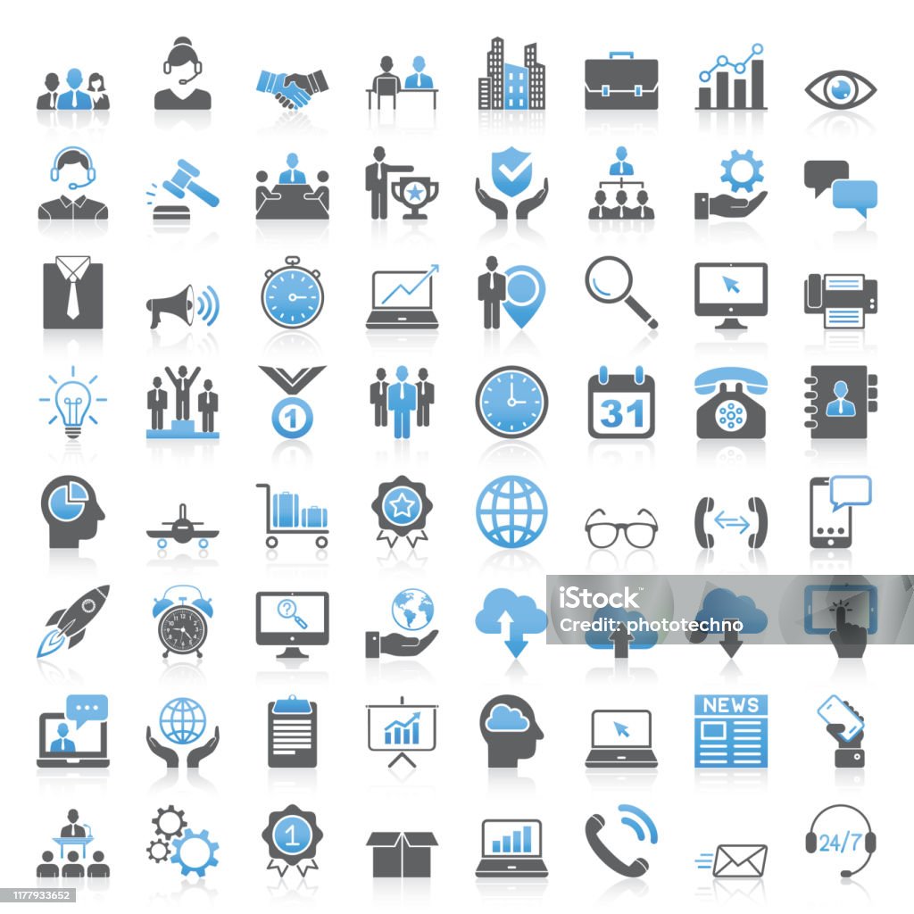 Modern Universal Business Icons Collection Icon stock vector