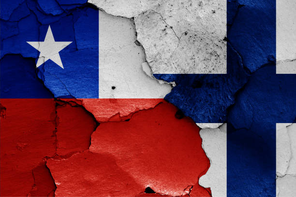 istock flags of Chile and Finland 1177934205