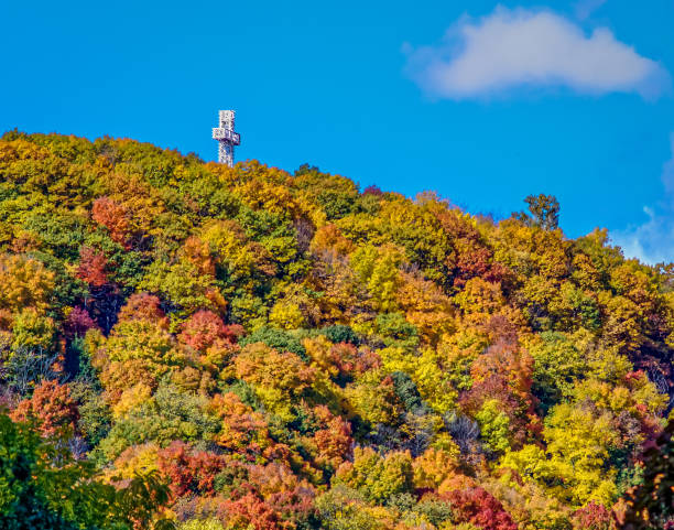 Montreal's Mount Royal Cross in Autumn