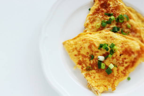 istock Chinese food, scallop omelette on dish 1177936676