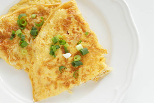 istock Chinese food, scallop omelette on dish 1177936706
