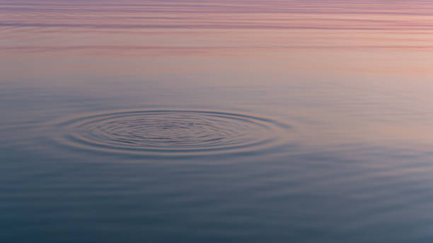 istock Amazing sunset reflected in calm mirrored water surface. 1177938520