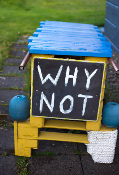 istock Iceland: Handwritten Blackboard Sign: WHY NOT 1177944963