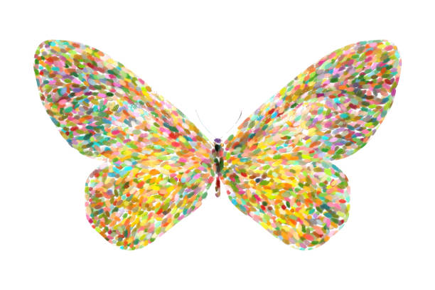 istock tropical yellow butterfly. isolated on white background 1177946097