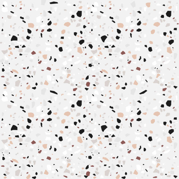 ilustrações de stock, clip art, desenhos animados e ícones de terrazzo seamless pattern. pastel colors background. - granite stone backgrounds vector