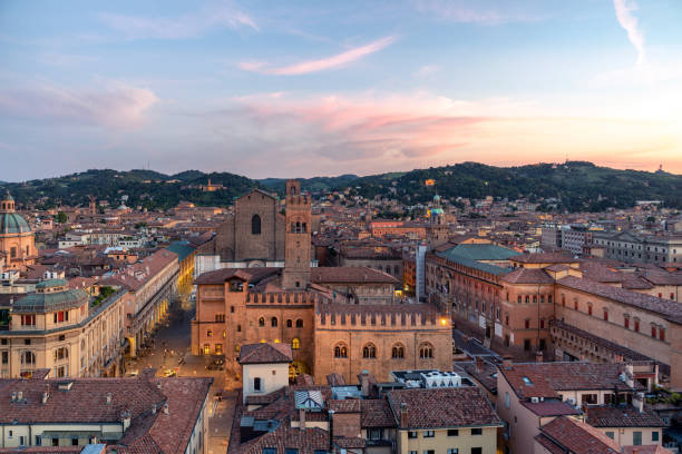 istock Beautiful sunset in Bologna, Italy 1177948362