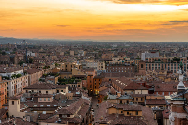 istock Beautiful sunset in Bologna, Italy 1177948374