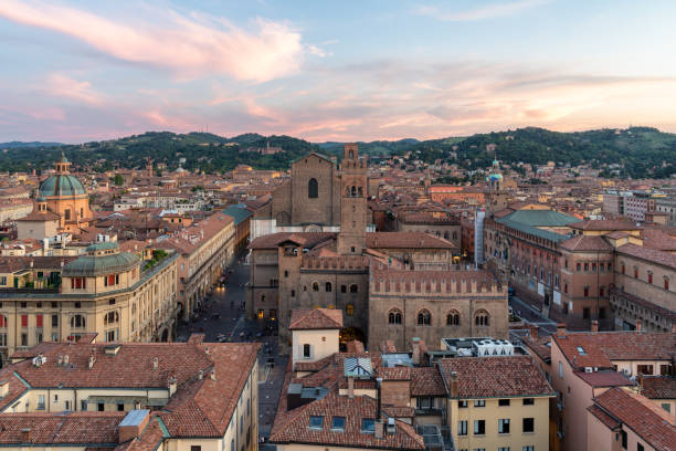 istock Beautiful sunset in Bologna, Italy 1177948385