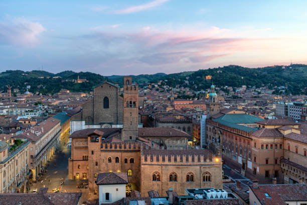 istock Beautiful sunset in Bologna, Italy 1177948427