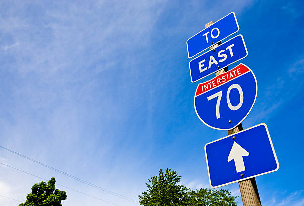 Exit 70 Sign 170+ Interstate 70 Road Signs Stock Photos, Pictures & Royalty-Free ...