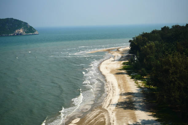 istock Aerial view of beach and sea 1177973780