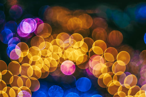 istock Festive Christmas elegant abstract background with booble bokeh lights. 1177976854