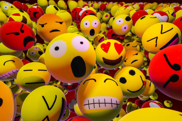 3D Emoji Emoticon Character Background