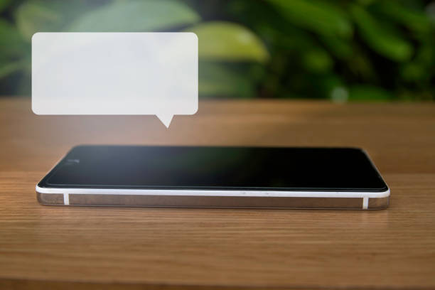 Smart phone message concept mockup