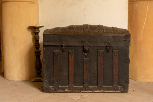 istock An old, wooden and iron chest (trunk) 1178001493