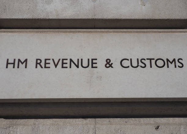 HM Revenue and Customs sign in London HMRC (Her Majesty Revenue and Customs) sign in London, UK hm government stock pictures, royalty-free photos & images