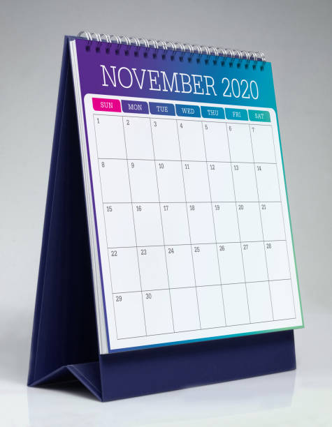 istock Simple desk calendar 2020 - November 1178002579