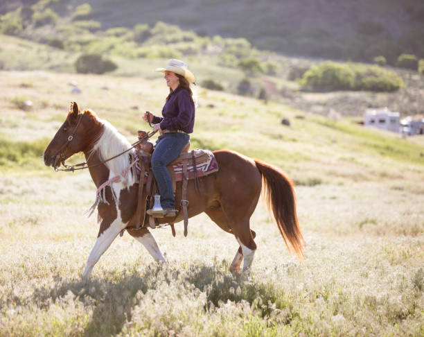 istock Cowgirl Horseback Riding 1178002886