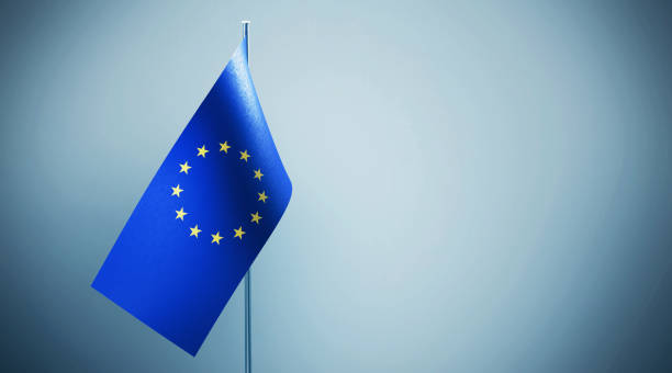 istock European Union Flag on Grey Background 1178003071