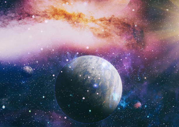 istock Nebula and galaxies in space. Space many light years far from the Earth. Elements of this image furnished by NASA 1178003646