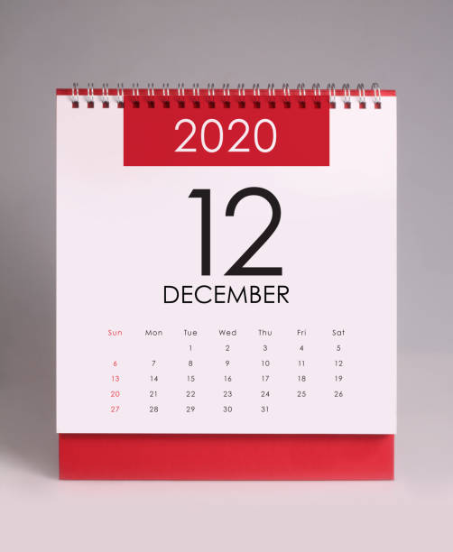 istock Simple desk calendar 2020 - December 1178004595
