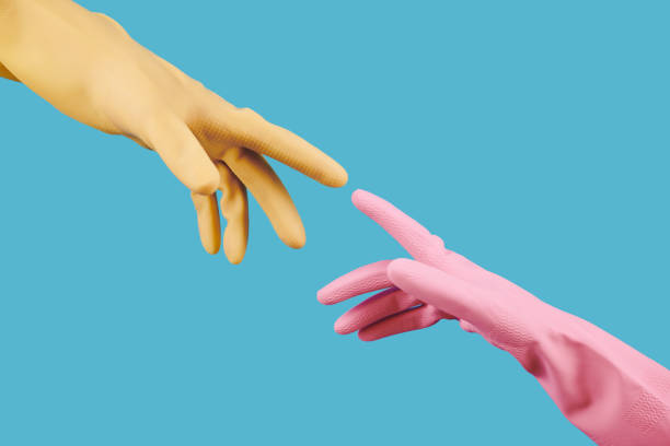 istock People in colorful rubber gloves 1178004808