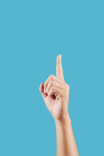 istock Person pointing up in the air 1178004838