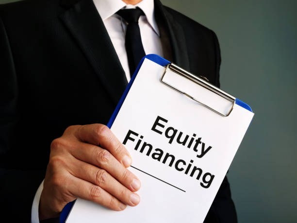istock Businessman is showing Equity Financing papers. 1178007014
