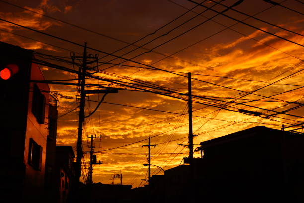 istock Evening sky in yokohama 1178018249