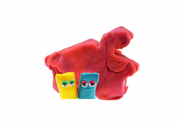 istock dough house and cute dough toy 1178018413