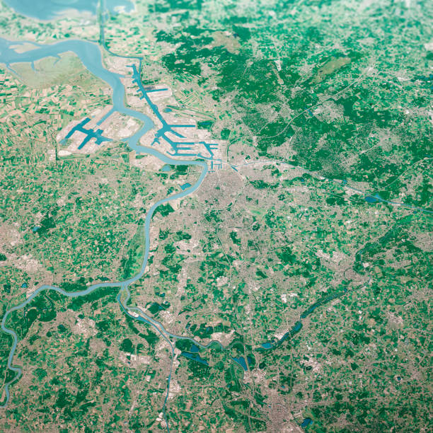istock Antwerpen City 3D Render Aerial Landscape View From South Aug 2019 1178019367