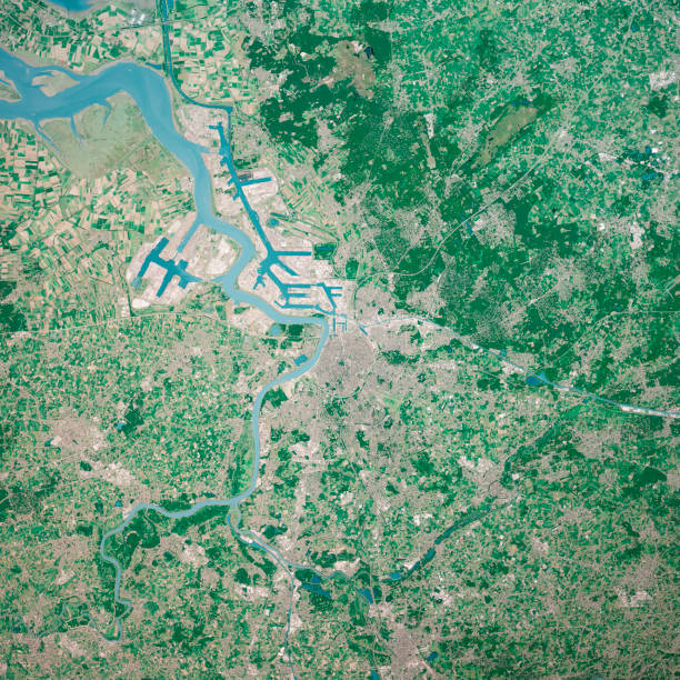 istock Antwerpen City 3D Render Aerial Top View From South Aug 2019 1178019397