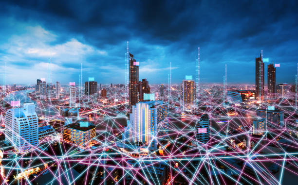 istock Smart Network and Connection city of Bangkok 1178019504