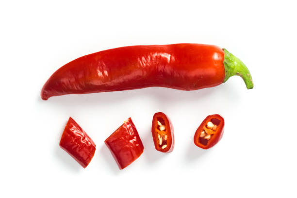 istock Red chili pepper isolated on a white background 1178019823