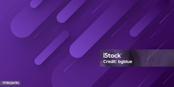 istock Abstract design with geometric shapes - Trendy Purple Gradient 1178026194
