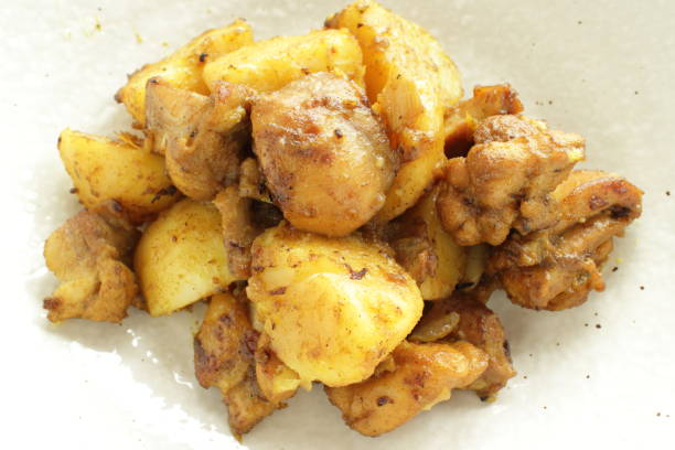 istock Chinese food, potato and chicken dried stri fried curry 1178034715