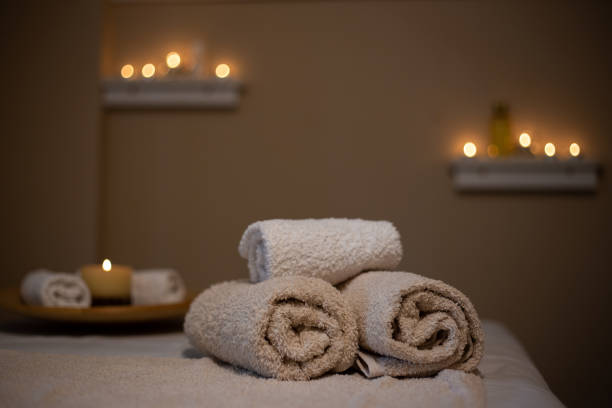 istock Massage table in a beauty salon 1178035077