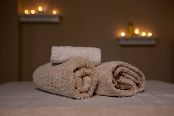 istock Massage table in a beauty salon 1178035265