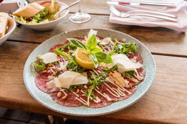 istock White dish with carpaccio of beef 1178037864