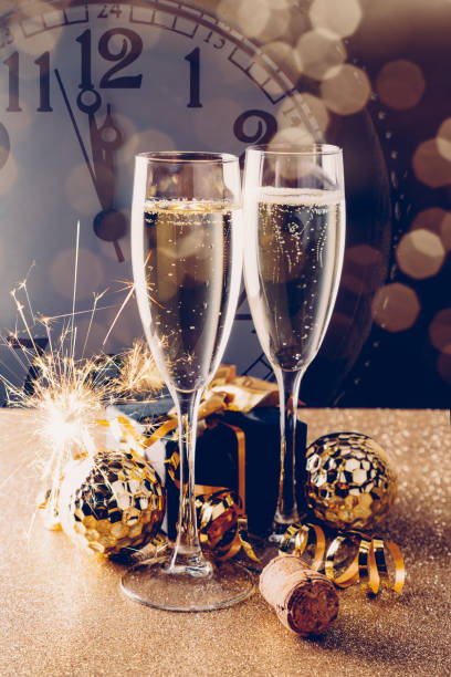 istock Elegant New year party concept with champagne 1178038300