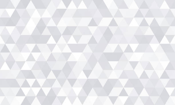 фоновый узор, белая геометрическая абстрактная форма полигона. вектор современной серой минимальной мозаичной плитки, треугольной алмазн� - треугольник stock illustrations