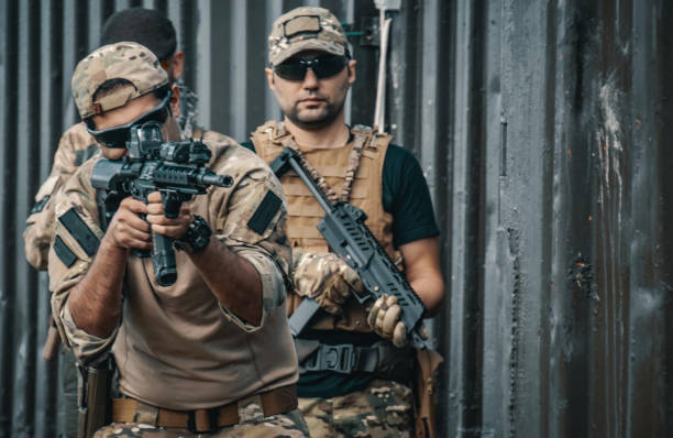 istock special forces soldiers, elite team members training. 1178045248