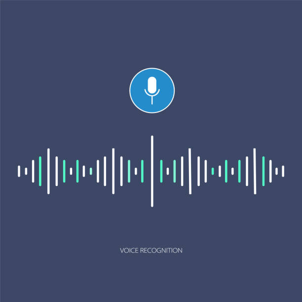 illustrazioni stock, clip art, cartoni animati e icone di tendenza di assistente vocale - riconoscimento vocale