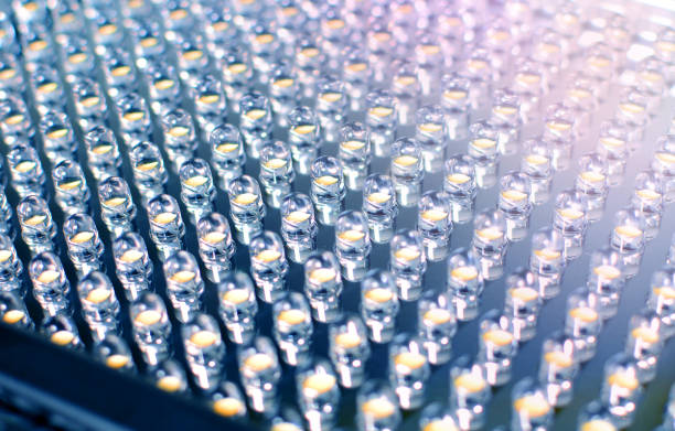 istock Fragment of led diodes panel, close up 1178053160